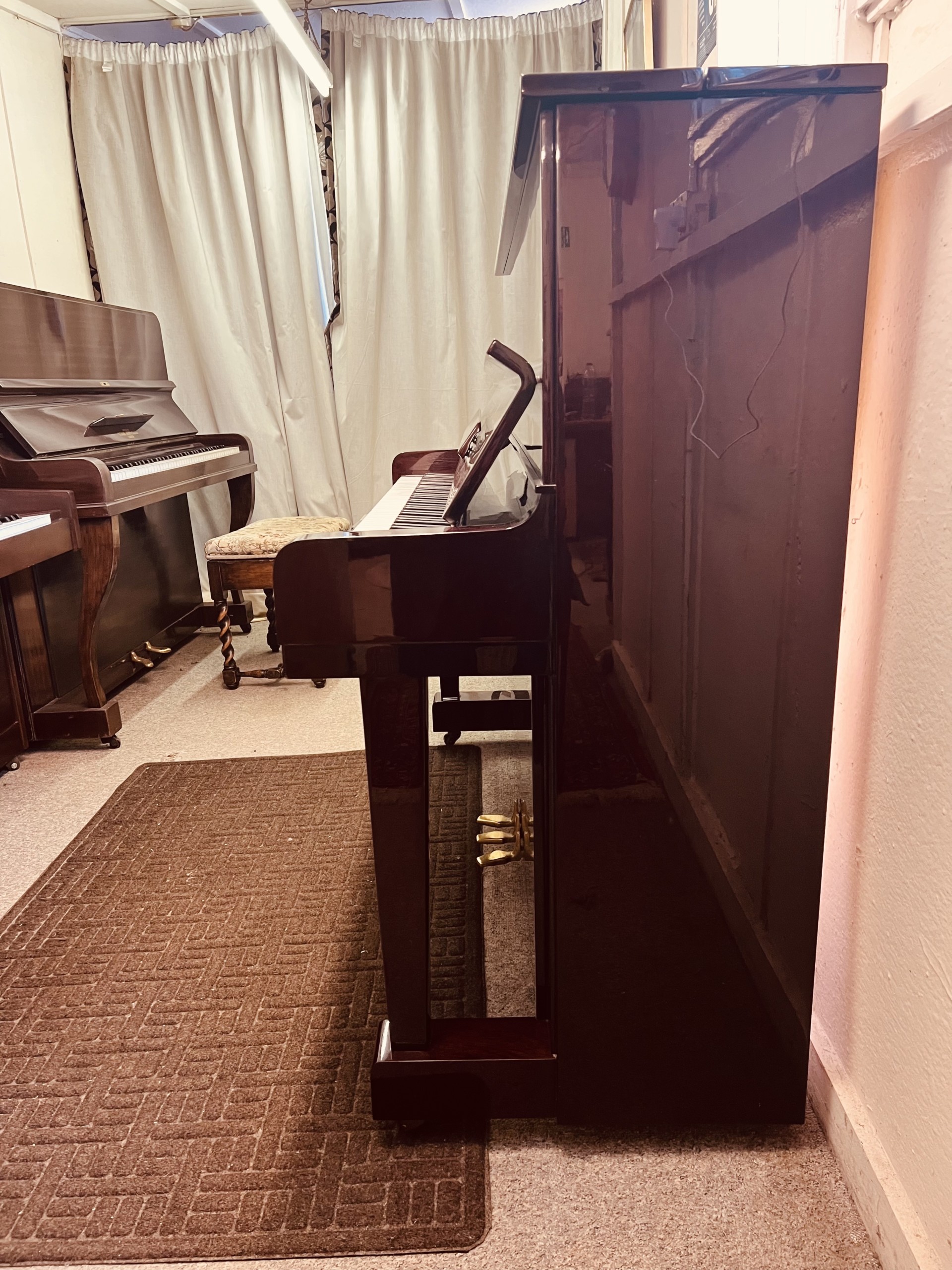 Schumann Upright Piano Side Profile